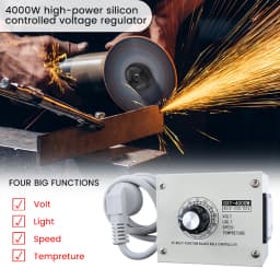 4000W High-power Adjustable Voltage Regulator AC220V/AC110V Dimmer Speed Temperature Light Compact Variable Voltage Controller