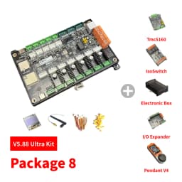 PiBot FluidNC GrblHAL ESP32-S3 6+1 Axis CNC Controller V5.88 Ultra