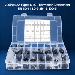 200PCS 22values NTC thermistor negative temperature kit 2.5D-11 3D-9 3D-15 5D-5 5D-9 5D-11 5D-13 5D-15 8D-9 8D-15 10-5 10D-7