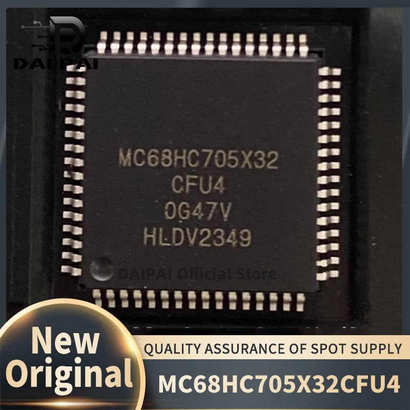 (2Pcs-5Pcs/Lot) 100% New original MC68HC705X32CFU4 MC68HC705X32 CFU4 68HC705X32CFU4 QFP-64 Chipset