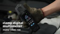 FNIRSI DMC-100 DC AC Current Clamp Meter 10000 Counts Digital Multimeter 600A Amperimetric Clamp Tester NCV Electrician Tools
