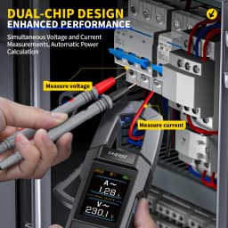 FNIRSI DMC-100 DC AC Current Clamp Meter 10000 Counts Digital Multimeter 600A Amperimetric Clamp Tester NCV Electrician Tools