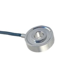 Through-Hole Load Cell and 5-Digit Force Indicator Set Stainless Steel Donut Load Cell for Bolt Tension Measurement 5t