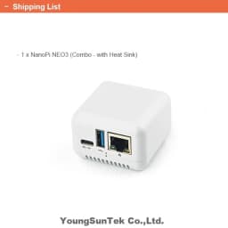 NanoPi Neo3 (1Gb DDR4 RAM) Combo, YoungSunTek, RK3328 Quad Cortex-A53 Up to 1.3GHz,1GB Ethernet,USB3.0 OpenWRT,Ubuntu,Lunix