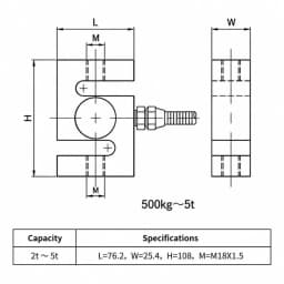 Durable S Type Load Cell for Industrial Applications, Custom Sizes and Accessories,3.High Precision S Type Load Cell, Factory