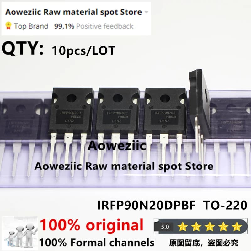 Aoweziic 2020+ 100% New Imported Original IRFP90N20DPBF IRFP90N20D IRFP90N20 FP90N20D TO247 Field Effect Three Pole 200V 94A