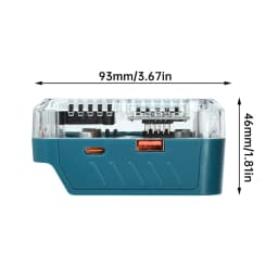 Bidirectional Charging/Discharging PD 3.1 140W Type-C for Makita Lithium Battery Charger Digital Display Adapter 28V