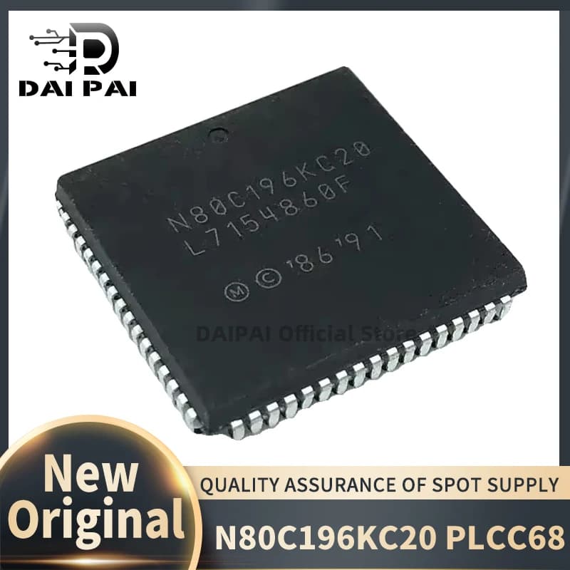 (5-10piece)100% New original N80C196KC20 TN80C196KC20 EE80C196KC20 PLCC68 microcontroller Chipset