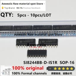 Aoweziic 2022+ 5pcs - 10pcs/LOT 100% New Original SI8244BB-D-IS1R SI8244BB SI8244 SOP-16 Class D Audio Driver Power Chip
