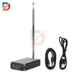 76-108MHz Frequency Band 2000m FM Transmitter 0.5W Digital LCD Display FM Transmitter Audio Stereo 3.5mm Interface USB Type-C 5V