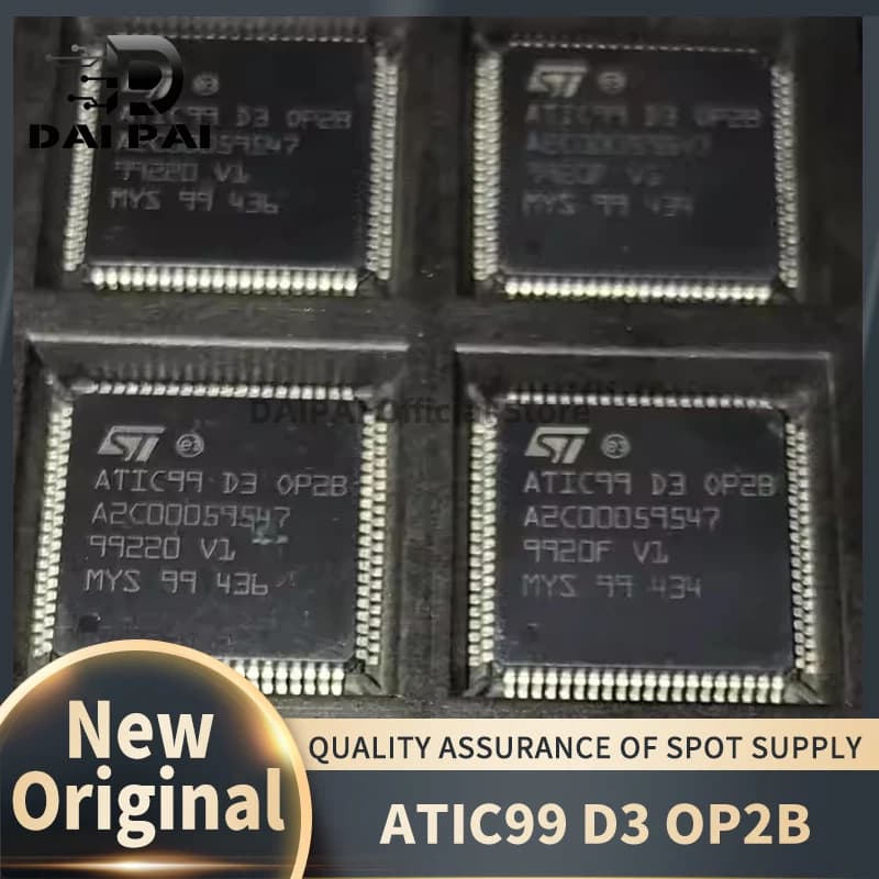 (5Pcs/Lot) 100% New original ATIC99 D3 A2C00059547 OP2B ATIC99D3 For automotive computer board QFP80 Car Performance IC Chip