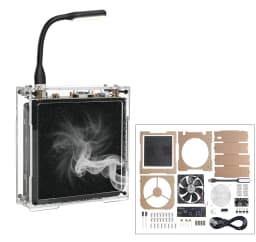 Soldering Fume Absorber Electronics Kit DIY Smoke Extractor with LED Fan Essential Soldering Station Accessory for Smoke Removal