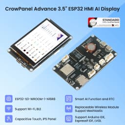 CrowPanel Advance 3.5-HMI ESP32 AI Functions Display 320x240 IPS Touch Screen Support Arduino/LVGL/Micropython