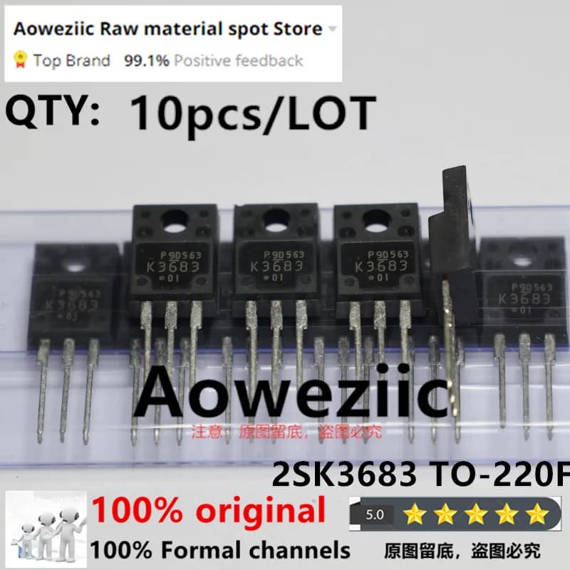 Aoweziic 100% New Imported Original 2SK3683 K3683 TO-220F N-channel MOS FET 19A 500V