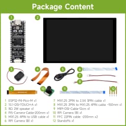Waveshare ESP32-P4-Pico Development Board ESP32 P4 Module ESP32-P4 MCU Featuring 32-bit RISC-V Dual-Core and Single-Core