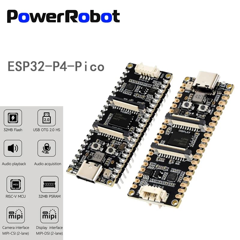 Waveshare ESP32-P4-Pico Development Board ESP32 P4 Module ESP32-P4 MCU Featuring 32-bit RISC-V Dual-Core and Single-Core