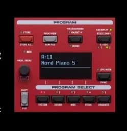 New Display For Nord  Wave 2  Electro 5D/HP 6D  Stage 3  Piano 3/4 Piano5\E  lectro\5D\Stage3\Lead4 OLED Screen