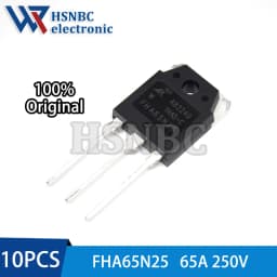 10PCS FHA65N25 65N25 FHA65N25W TO-3P 250V 65A N-channel Power MOSFET Transistor 100% New Original