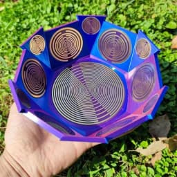 ERICAT Multi-Wave Oscillator, 24-Level MWO Matrix Bowl, Water Activates and Harmonics Balance to Eliminate Negative Energy
