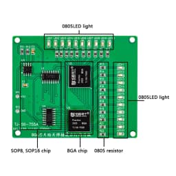 BGA Chip Soldering Practice Board Kit 555 4017 SMD Flow light Circuit DIY kit