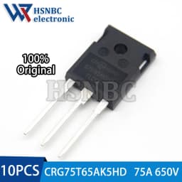 10PCS CRG75T65AK5HD G75T65AK5HD 75T65 TO-247 75A 650V IGBT Power Transistor 100% New Original
