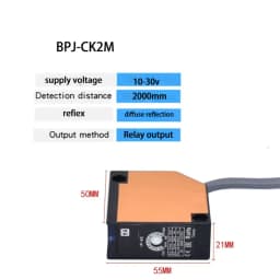 A3R Series Diffuse Reflection Photoelectric Switch Sensor, 4-Meter Detection Distance Relay Output