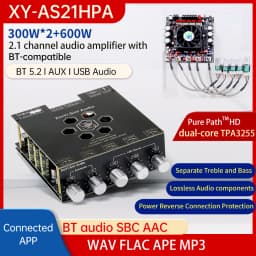 AS21HPA high-power Bluetooth digital amplifier board 2.1 channel subwoofer 300W * 2+600W imported TPA3255 chip