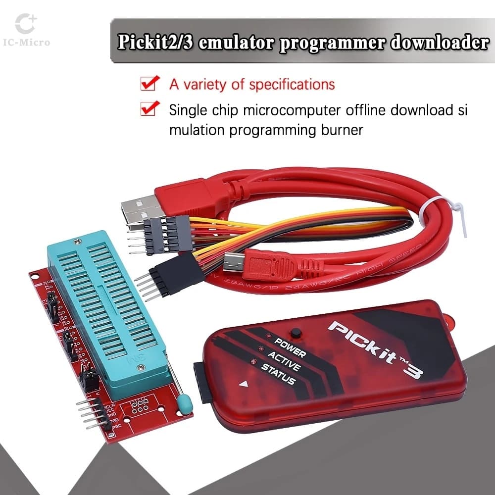 PIC ICD2 PICKit 2 PICKIT 3 PICKIT 3.5 Programming Adapter Universal Programmer Seat +PICKit2 PICKIT3 PICKit3.5 Programmer XZG