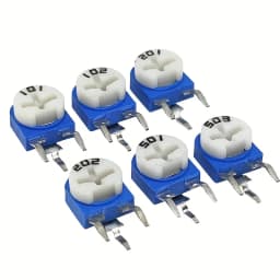 420Pcs/Box 42Values RM065 100R - 2M RM063 Carbon Film Horizontal Trimpot Potentiometer Assortment Kit Variable Resistor