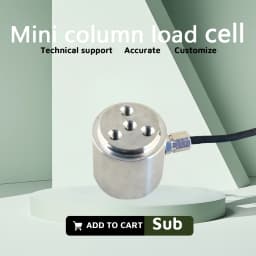 BENGBUZZYQ 0-200kg Button Load Cell Weight Sensor & Handheld Indicator RS232 Compression Force Transducer for Industrial Use