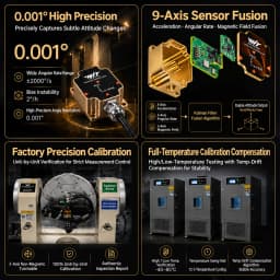 WitMotion HWT9073 AHRS IMU 3-Axis Accelerometer+Crystal Gyroscope+Magetometer, 0.001deg Accuracy with Advanced Fusion Algorithm