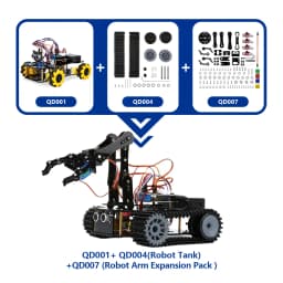 ACEBOTT ESP32 IoT WiFi Wheel Programmable Obstacle Avoidance Tracking Scratch Coding Starter Smart Robot Car Kit for Arduino