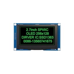 2.7 Inch 256*128 OLED Display Screen COG SPI IIC I2C interface 4PIN 7PIN 30PIN LCD Panel 256x128