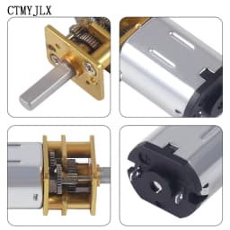 10pcs DC 3V 6V 12V GA12-N20 Micro Metal Gear Motor Gear Wheel Gear Motor 15RPM 30RPM 50RPM 100RPM 200RPM 300RPM 500RPM 1000RPM