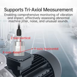 WitMotion WTVB05 Temperature Vibration 3 Xial Acceleration+Amplitude+Displacement+Frequency IP67 Sensor for Motor Water Pump