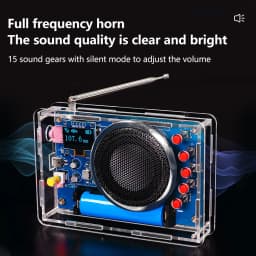 RDA5807 FM Radio DIY Kit Rechargeable FM 87-108MHz OLED Display DIY Electronics Welding Assembly Practice Parts
