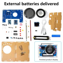 RDA5807 FM Radio DIY Kit Rechargeable FM 87-108MHz OLED Display DIY Electronics Welding Assembly Practice Parts