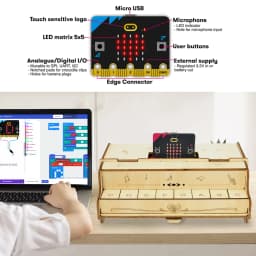 Keyestudio ESP32 Piano Learning Kit DIY Button STEM Programming Toys For Arduino DIY Starter Kit ForMicrobit V2 Kit Teenager Toy