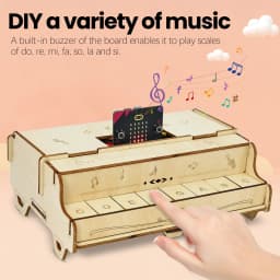 Keyestudio ESP32 Piano Learning Kit DIY Button STEM Programming Toys For Arduino DIY Starter Kit ForMicrobit V2 Kit Teenager Toy