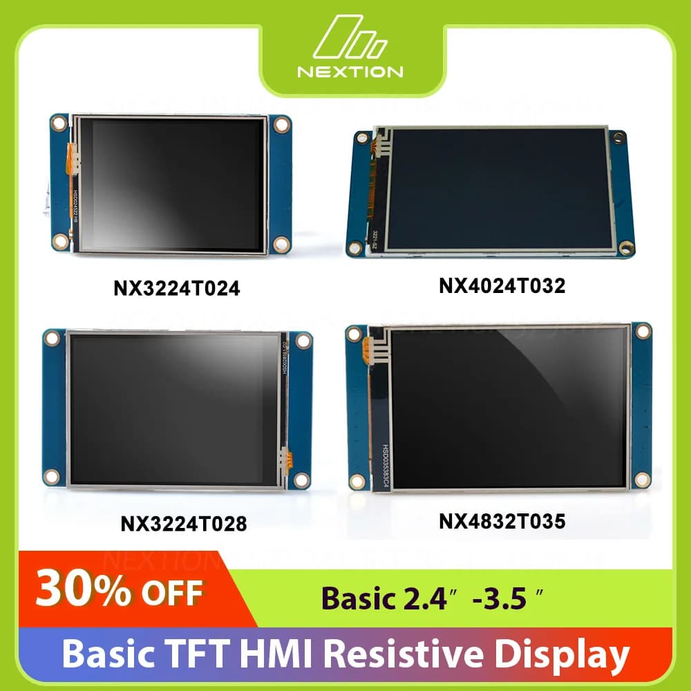 NEXTION Basic LCD Display Generic 2.4" 2.8" 3.2" 3.5" HMI TFT Intelligent 5V LCD Resistive Touch Display Free Debug Screen