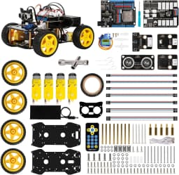ACEBOTT Robotics Kit for Kids Smart Robot Car Kit Compatible with Arduino & Scratch STEM Toys Coding Robot Kit with App Control