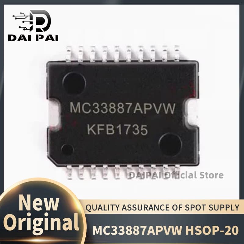 (5piece)100% New original MC33887APVW MC33887 HSOP-20 Automotive Computer Board Throttle Idle Drive Chip