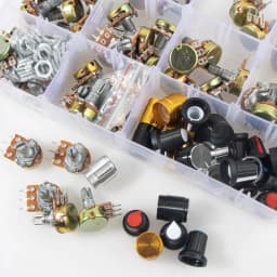 200pcs WH148 Potentiometer Kit Single-Joint Potentiometers With Rotary Knob b1k 2k 5k 10k 20k 50k 100k 250k 500k 1m
