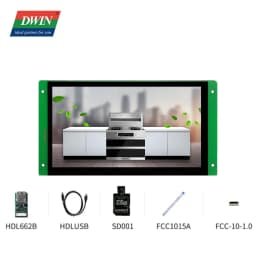 DWIN 7.0 Inch Display 1024*600 HMI Smart Module IPS-TFT-LCD Module Capacitive Touch Panel Wide Viewing Angle DMG10600C070_03W