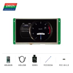 DWIN 7.0 Inch Display 1024*600 HMI Smart Module IPS-TFT-LCD Module Capacitive Touch Panel Wide Viewing Angle DMG10600C070_03W