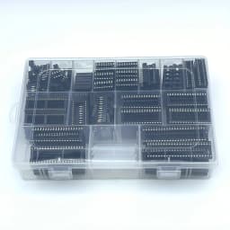 213Pcs/Box 2.54 1.778 mm Pitch DIP IC Sockets Solder Type Adaptor Assortment Kit (6/8/14/16/18/20/24/28/40/48 Pins)