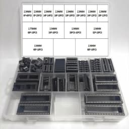 213Pcs/Box 2.54 1.778 mm Pitch DIP IC Sockets Solder Type Adaptor Assortment Kit (6/8/14/16/18/20/24/28/40/48 Pins)