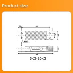 Cantilever Beam Load Cell with Platform Kit,6kg 10kg 20KG 40KG 80KG,Phenolic Laminated Board,Test Tension