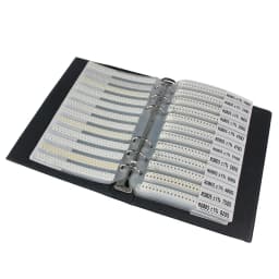 4250PCS 0805 SMD Resistor Book Kit 1% High Precision 1Ω-10MΩ 170 Values Sample Resistor Book for Electronics Repair DIY