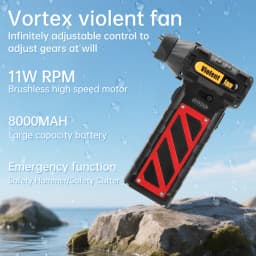 110000RPM Violent Blower Fan Electric Air Duster Adjustable wind speed Violent Blower Rechargeable with Light Car Cleaning